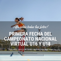 1ra Fecha del Campeonato Nacional Virtual U16 y U18